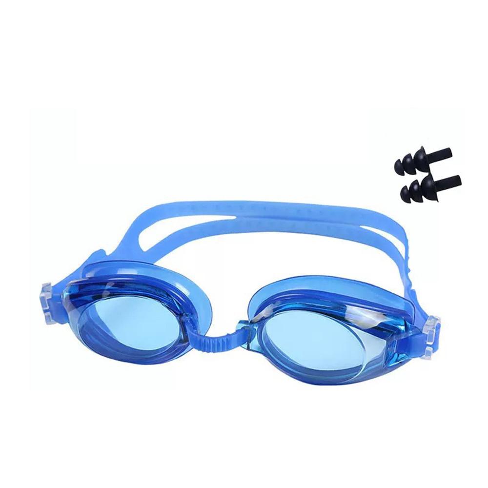 Adjustable Goggles Antifog Swimming Glasses Anti-fog Protect Children Waterproof Silicone Mirrored Swim Eyewear Double Straps