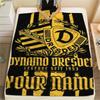 1 st Personlig Namn SG Dynamo Dresden Mönstrad Flanellduk Lämplig För Alla Årstider för Heminredning Värme och Komfort Gåvor Semesterpresent_xia