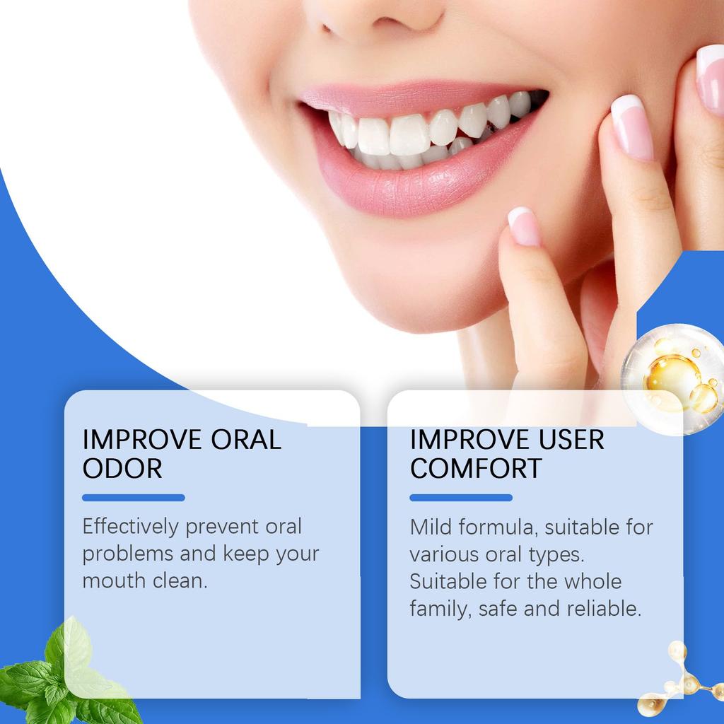 Teeth Whitening Mouthwash Oral Deodorant Mouthwash Gentle And Non Irritating Care Solution Strong Teeth Oral Health 30ML