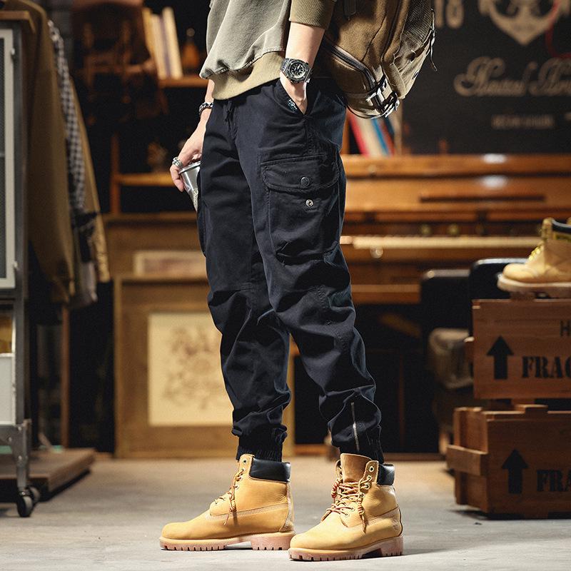 Men's Retro Casual Multi-Pocket Cotton Pants