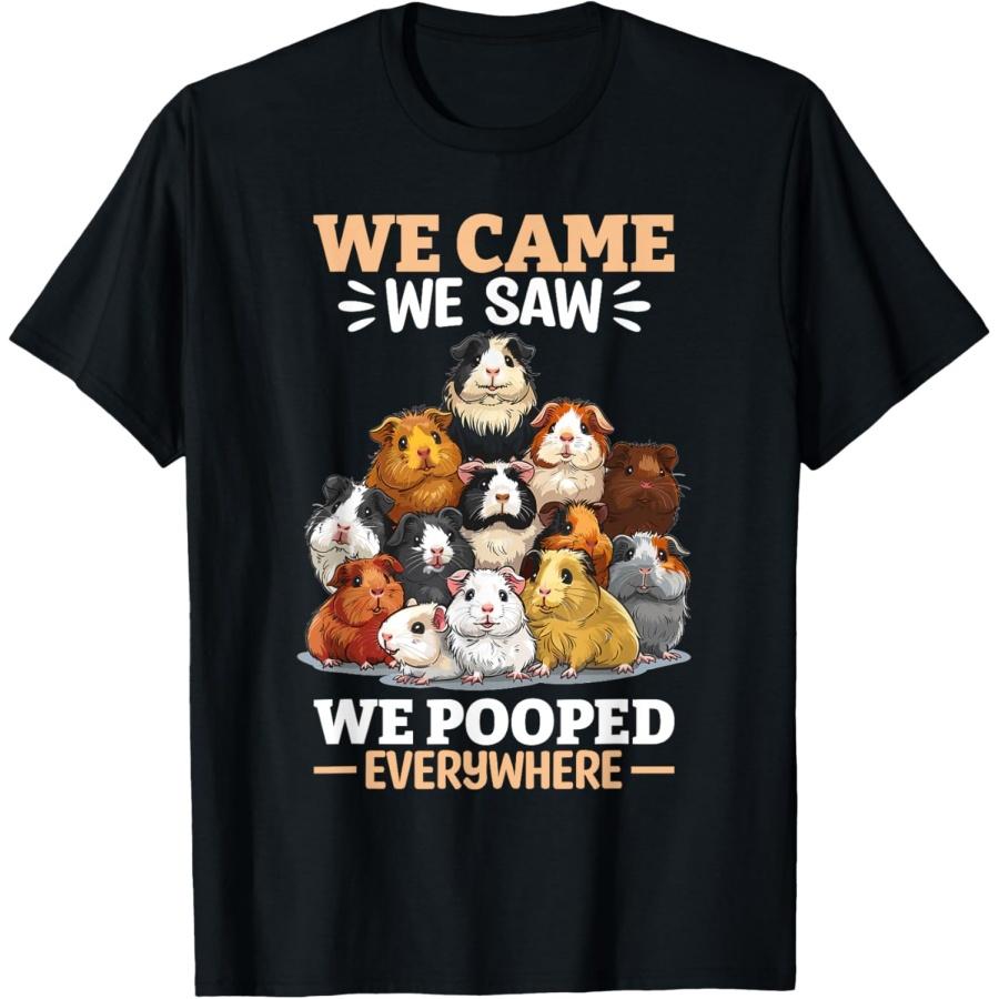 Смешная Морская Свинка Любитель Грызунов Животное Мы Пришли, Мы Увидели, Мы Футболка XXXXXL чёрный