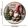 1pc Christmas Decorations Wooden Sign Merry Christmas Wooden Sign Hanging Decorations Christmas Sign