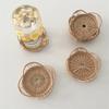 Ins Style Hand-woven Tea Coaster Rattan Insulation Pad Simple Creative Cup Holder Circular Flower Shape Household Parts