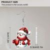 2 Pairs Cute Christmas Snowman Acrylic Earrings for Women Fashion Ice Cream Cup & Red Snowman Drop Earrings Christmas Earrings