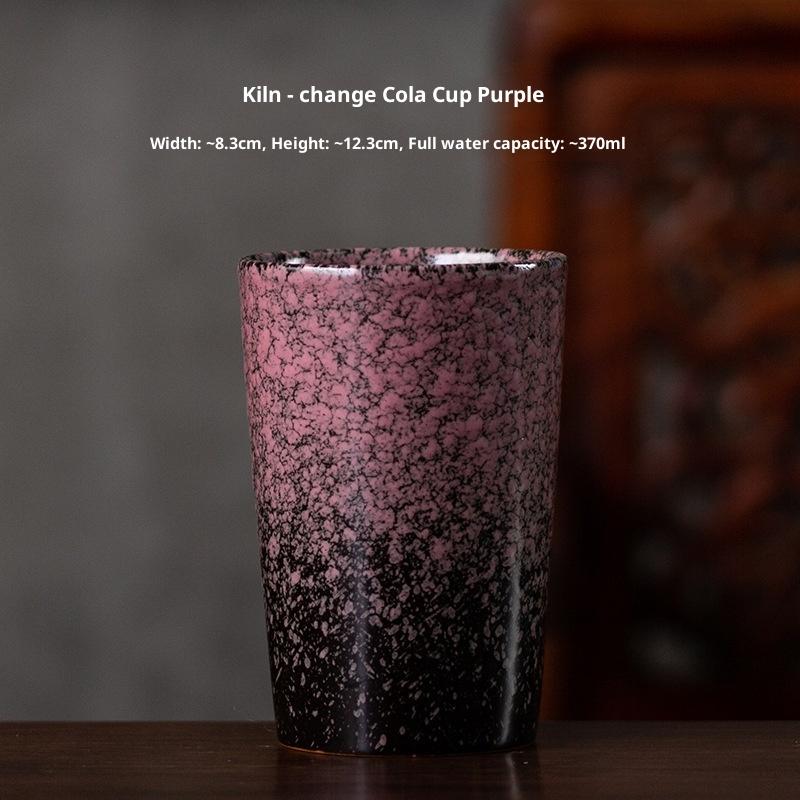 

Kiln-turned Jianzhan Mug Large Capacity Water Cup Japanese Styleretro Stoneware Creative Coke Cup Single Cup Teacup 200-400ml