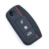 Silicone Car Key Cases Cover Fob For Ford Fiesta Focus 2 C-Max Ecosport S-Max Fusion Mondeo Remote Case Keychain Accessories