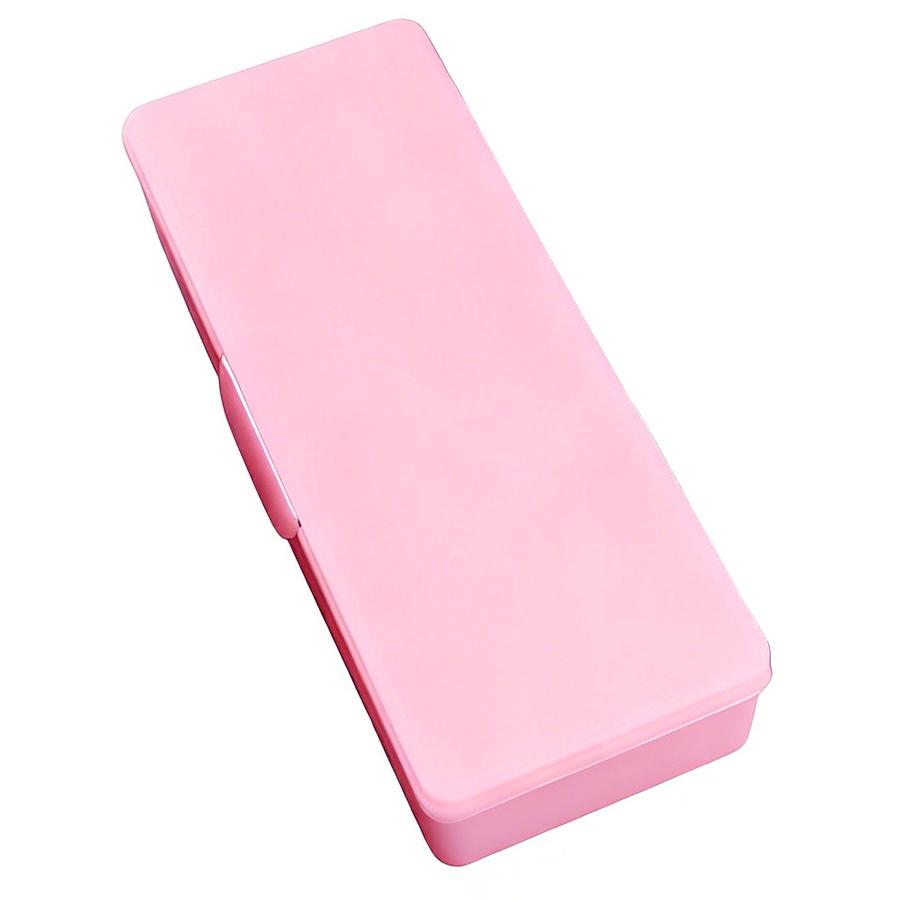 Double Layer Nail Tool Storage Box Organizer Case, Portable Manicure Pedicure Tools Container for Nail Files Cuticle Pusher