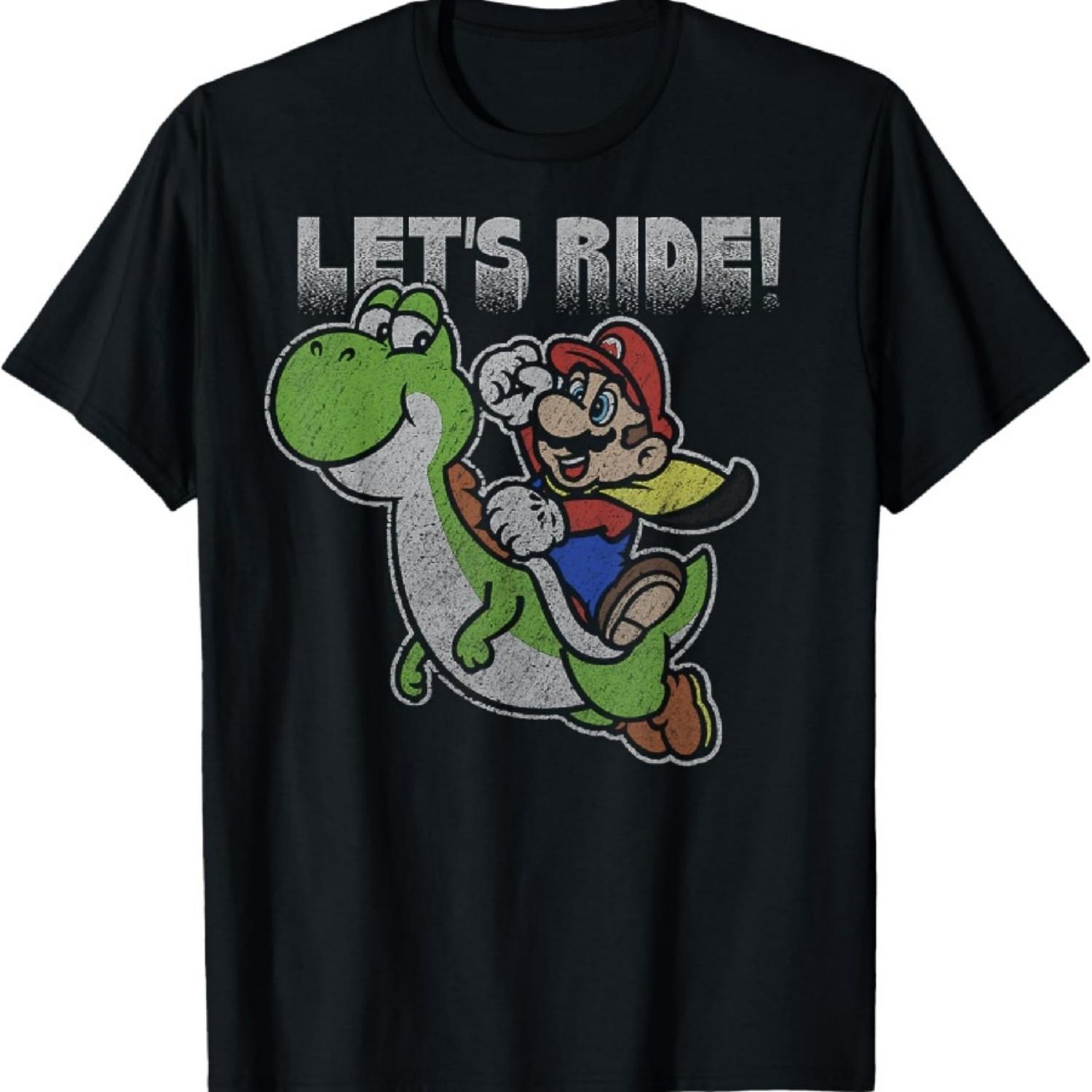 

Super Mario Yoshi & Mario Let s Ride T-Shirt XXXXXL різнокольоровий