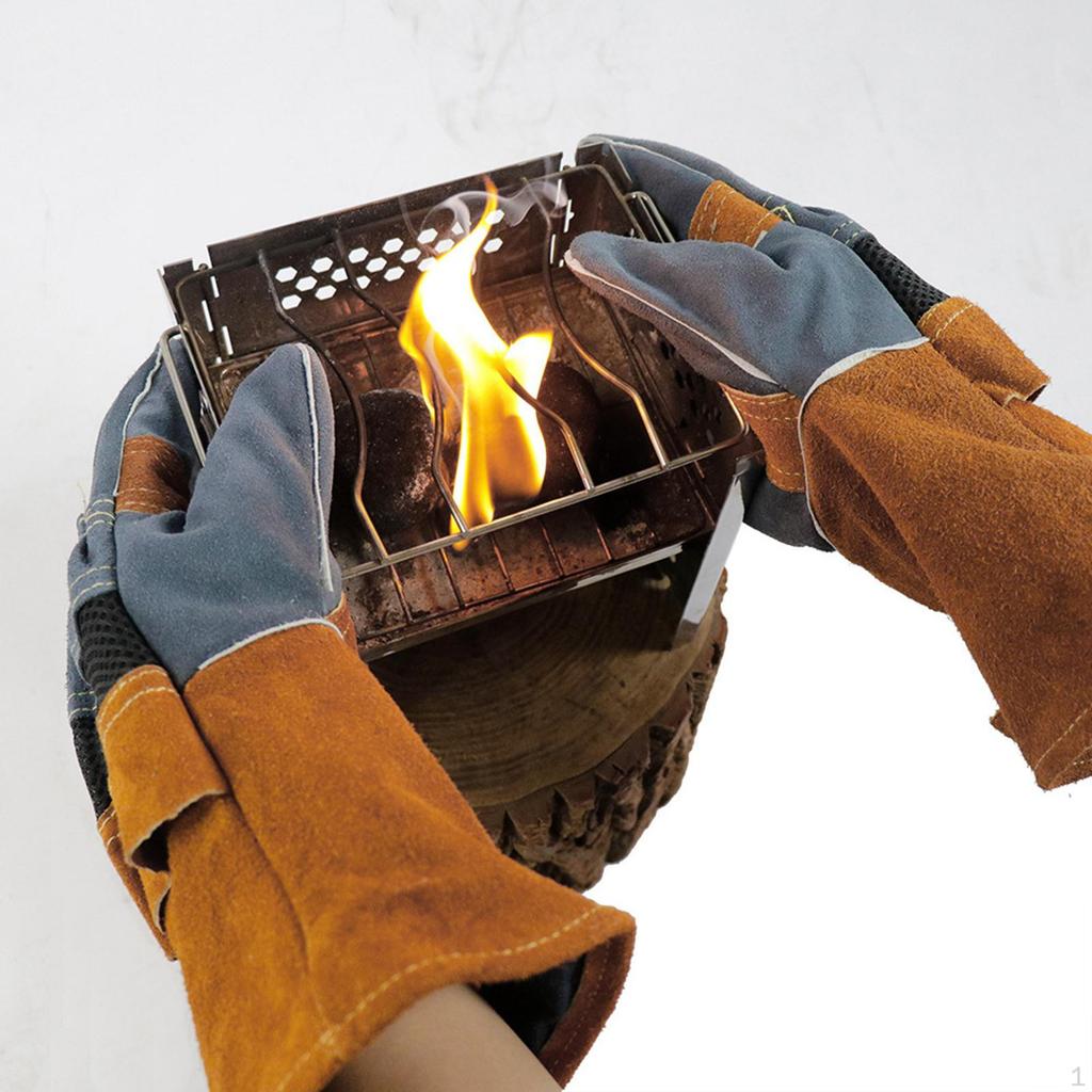 Resistant Outdoor Oven Insulation Leather BBQ for Fireplace High Temperature Anti Scalding
