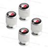 4pcs/1set For Toyota T Sport Logo Hilux Yaris Prius Supra Auris Verso Car Valve ML53 Caps Wheel Tires Air Tyre Stem Protective Cover