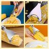 Nalaina Corn Corn Kernel Stainless Steel Corn Easily Peels Corn Kitchen Convenient Kitchen Tool for Home Easy to Versatile Cutter, Remover, Thresher,