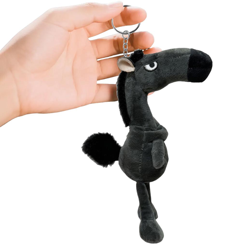 2026 Year of Horse Plush Keychain Lucky Mascot Lovely Arrogance Pony Pendant New Year Party Gift for Purse Backpack Bag Key Ring