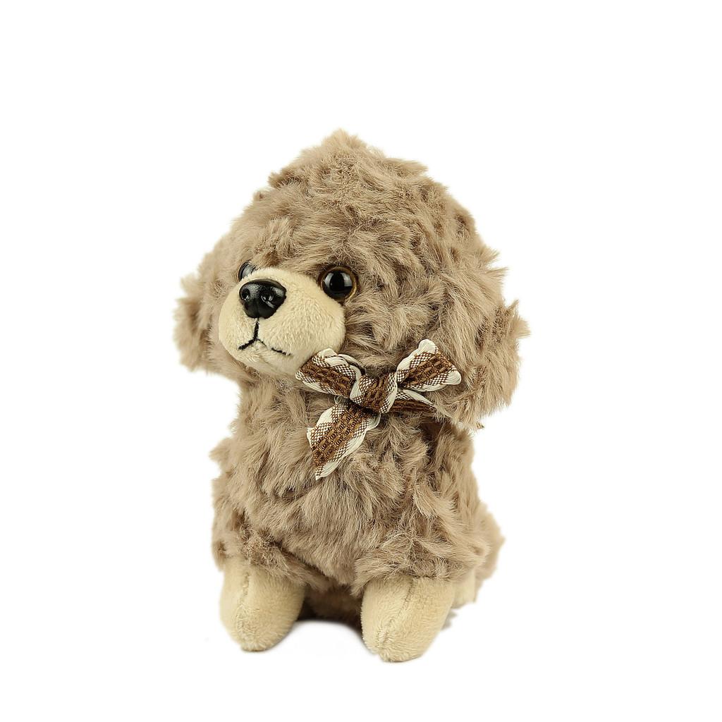 Plush Teddy Dog Keychain With Pp Cotton Filling For Couples And Travel Accessories