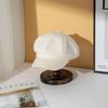 Autumn and winter Maillard wears a hat female retro painter beret shade cloud octagonal hat trendy versatile duck tongue
