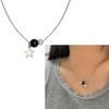 Star Beads Pendant Necklace Jewelry Sweet Cool Clavicle Chain Charm Chocker Necklace Simple Y2K Snake Chain Necklace