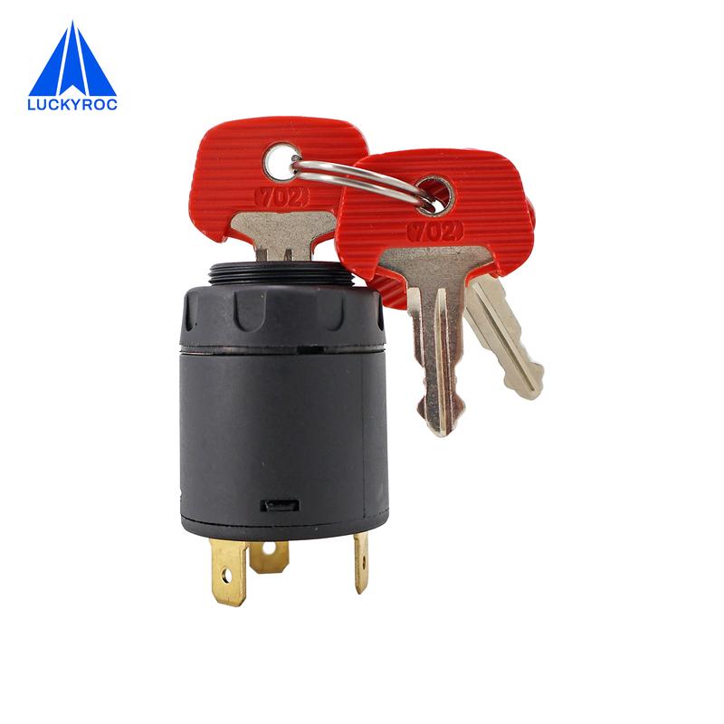 LUCKYROC Forklift Parts Ignition Key Switch 28526100 with 3 Pcs 702 Key Compatible with Jungheinrich Forklift
