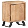 Day and Night - Day and Night Bedside Table Solid Acacia Wood Natural Edge 40x30x50 Cm