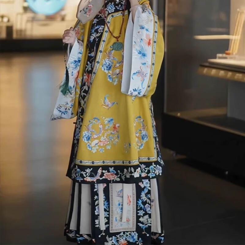 Китайский стиль Hanfu Комплект юбок Lvkun