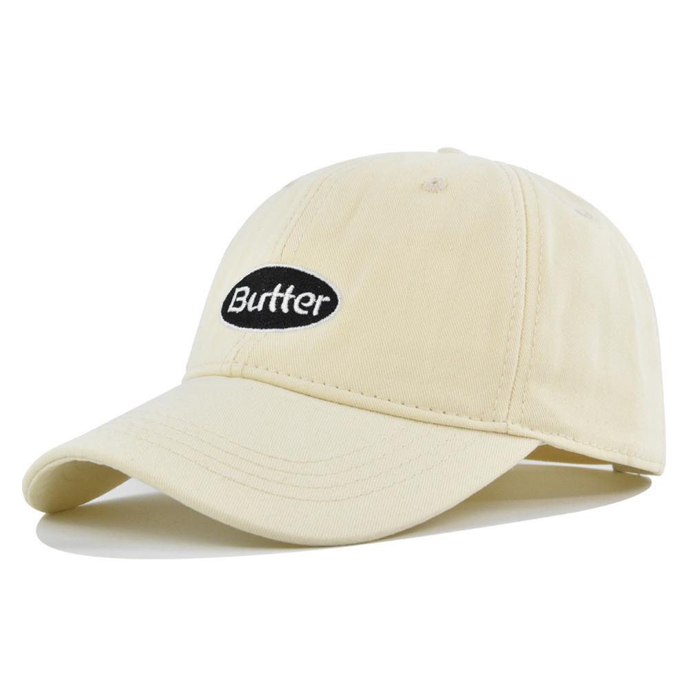 Cap Butter Baseball Letter Embroidered Duckbill Cap Sunshade Hat Cotton Material