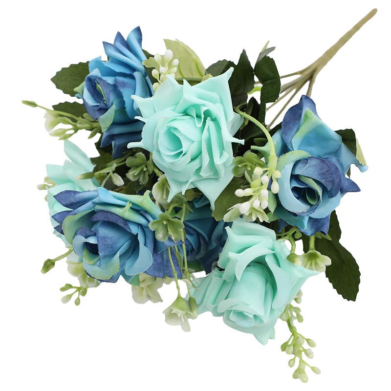 1 ks Plastová narozeninová imitace růže květina Garaden Falešná květinová kytice Domácí dekorativní Hedvábná svatební párty Umělá pivoňka