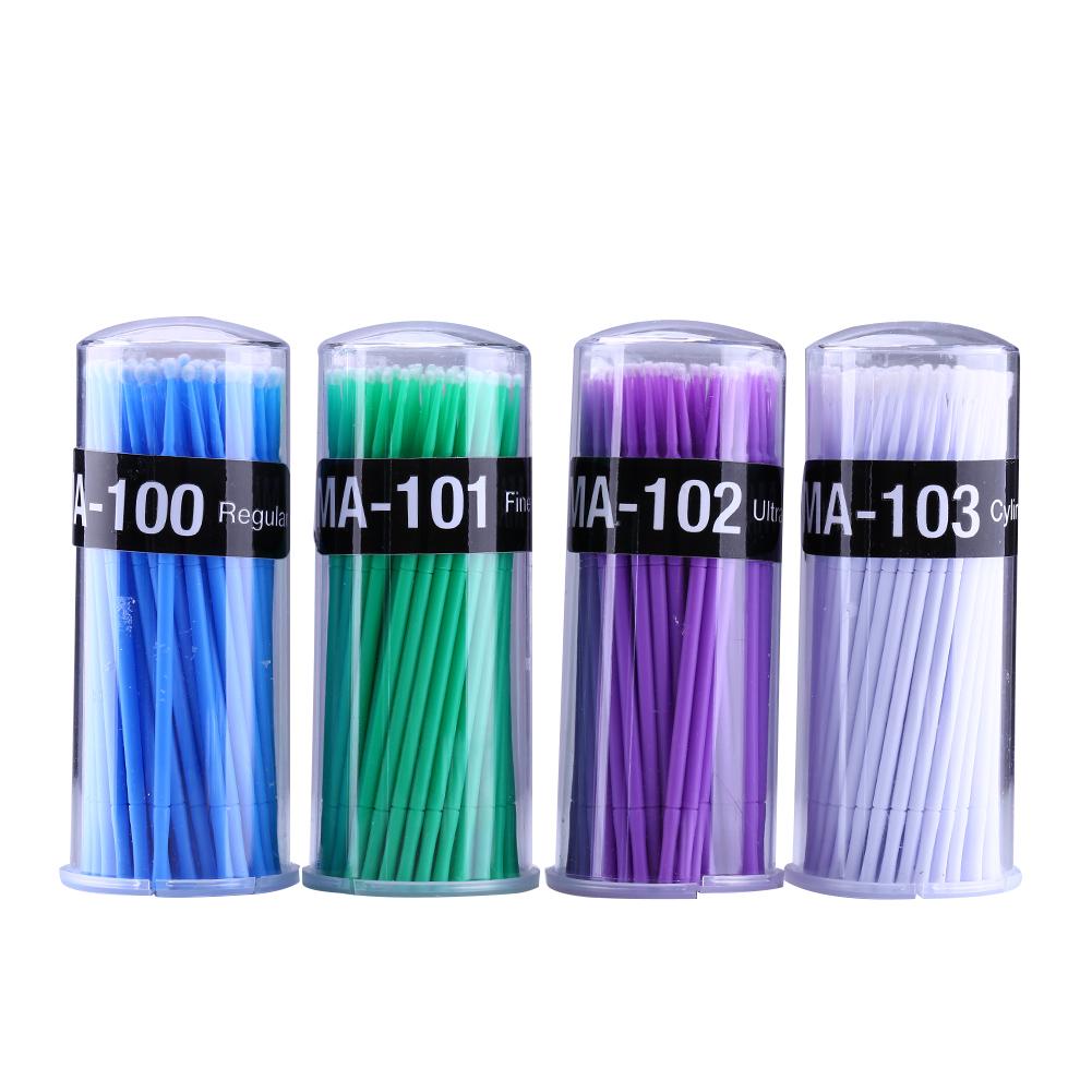 100pcs Micro Disposable Eyelash Extension Brush Individual Applicators Mascara Brush For Women
