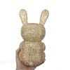 WHTUOHENG Strass Hasen Abend-Clutch-Taschen Brautparty-Geldbörsen Damen Kristall Diamant Hochzeitshandtasche Diamant Damen Tasche