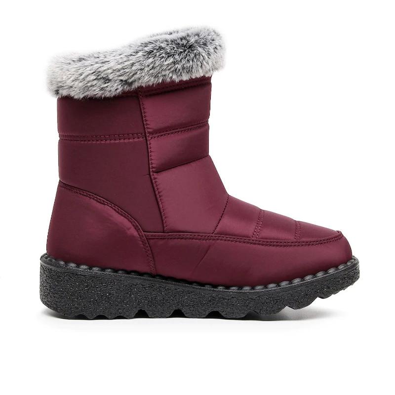 Mode Damen Schuhe Rutschfest Winterstiefel Warm Baumwolle Plüsch Vielseitige Schneestiefel Mode Wasserdichte Stiefeletten Herren Sneaker Zapatillas
