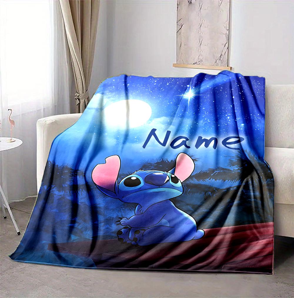 Custom Name Island Adventure Flannel Blanket Throw Blanket Soft Warm Sofa Bed Decor Unique Gift