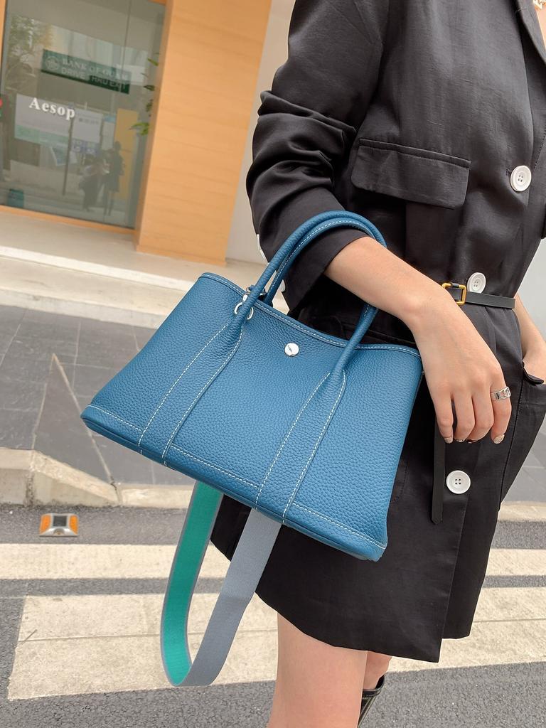 New Leather Garden Bag Fashion First Layer Cowhide Women's Bag Versatile Large Capacity Women's Handbag Pure Leather Tote Bag
