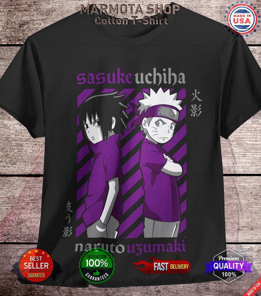 

Sasuke Naruto Shirt Shippuden Itachi Uchiha Anime Unisex Tee T-Shirt All Size 4XL
