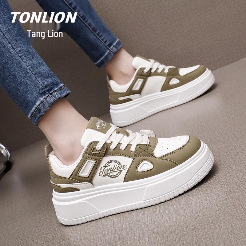 TonLion Women s Platform Casual Sneakers 38