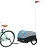 Cykelanhænger Sort og Blå 30 kg Jern