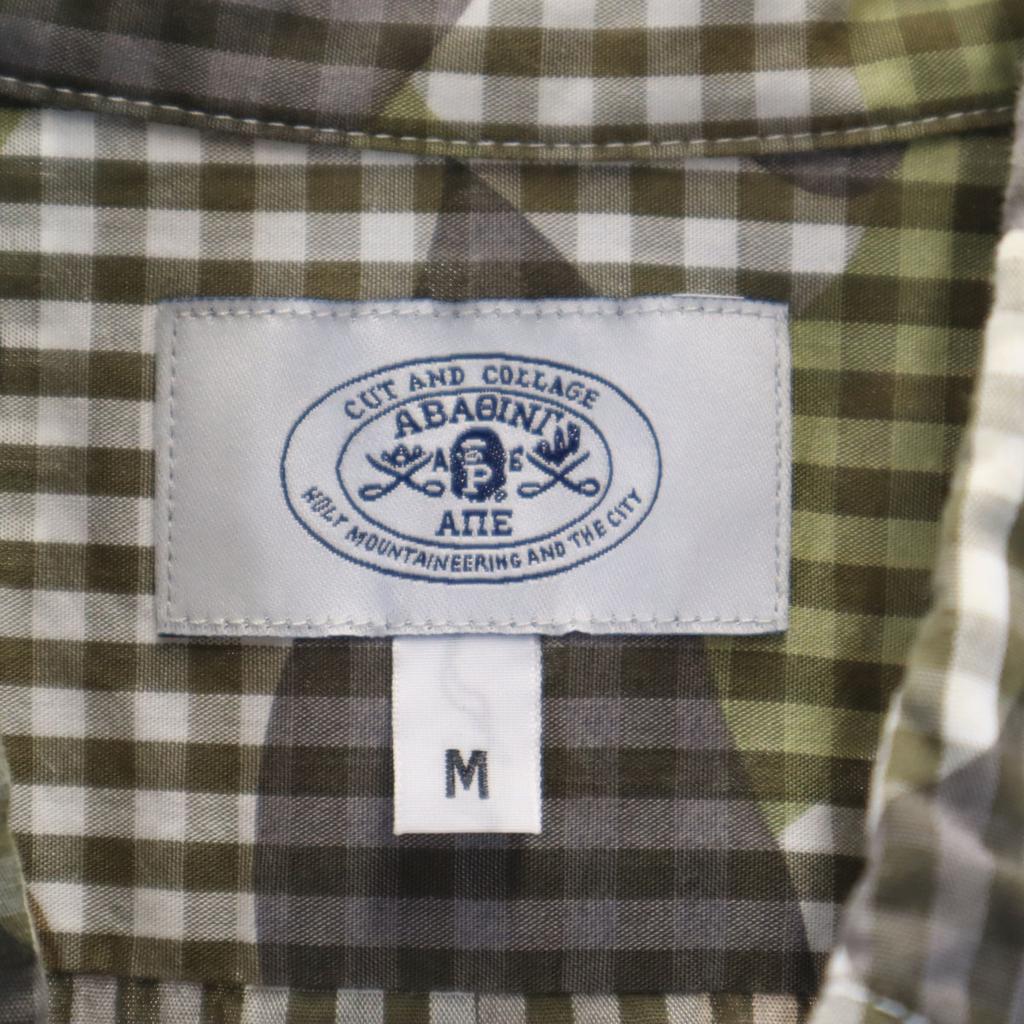 A BATHING APE made in Japan Long sleeve Button down shirt M Gray Men's Used