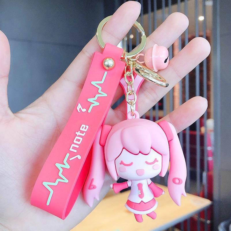 Hatsune Miku Keychain Anime Figure Pendant Keybuckle
