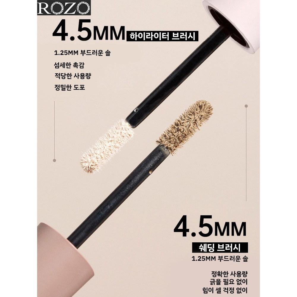 JOYLAUD 1+1 Liquid Concealer Long-lasting Highlighter Shading Perfection Fixer 5g*2, Apricot Highlighter X 10,000, 5g, 2 Pieces