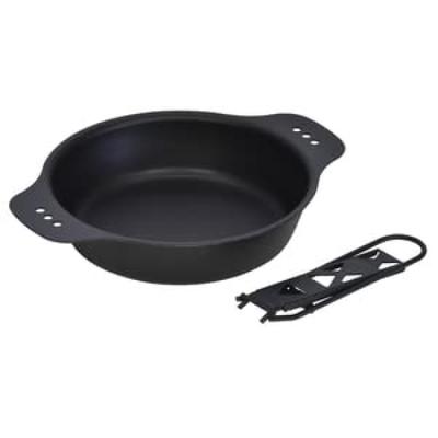 Black Skin Skillet Deep Inch Camping Outdoor Made In Japan Kitchen Baked Food Grilled Food Stewed Food [Belmont] BM-407 6.5