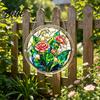 Nationaler Puzzle-Tag Ornament Acryl-Sonnfänger mit farbiger Lichtprojektion DIY-Fensteraufhängung Dekoration Kratzfest für Garten Terrasse