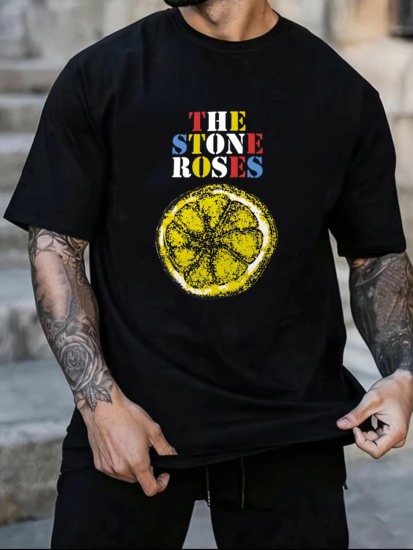 Athletic with Geometric pattern-100% cotton summer short sleeve O-neck casual printed men s T-shirt. - Men s Summer Cotton Gr... S разноцветный