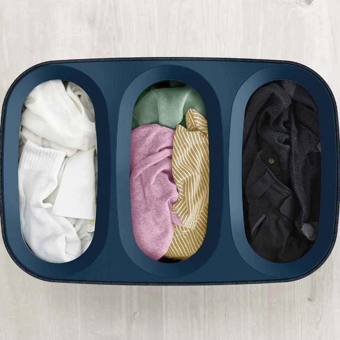 JOSEPH JOSEPH Tota Trio Panier À Linge 90 Litres Noir