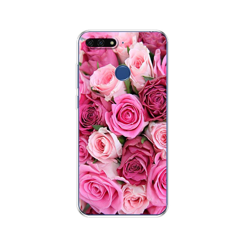 For Huawei Honor 7C 5.7 Inch Case Cover Soft Silicone TPU Cute Cover Back Protective Phone Case For Huawei Honor 7c Aum-L41 Bags