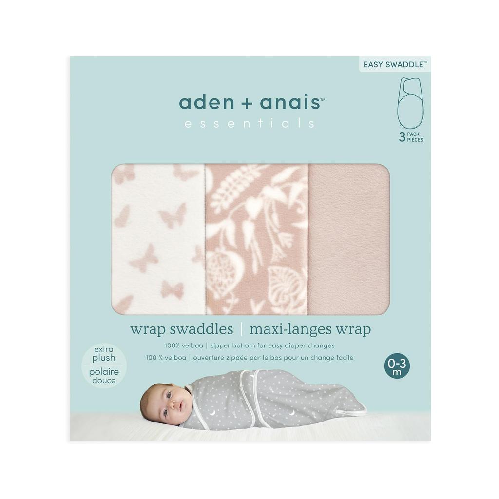 Aiden and Anai Authentic Japanese Swaddle Set of Certified by the International Hip Dysplasia Wrap Newborn Night Cry Baby Baby Morrow Reflex Garden