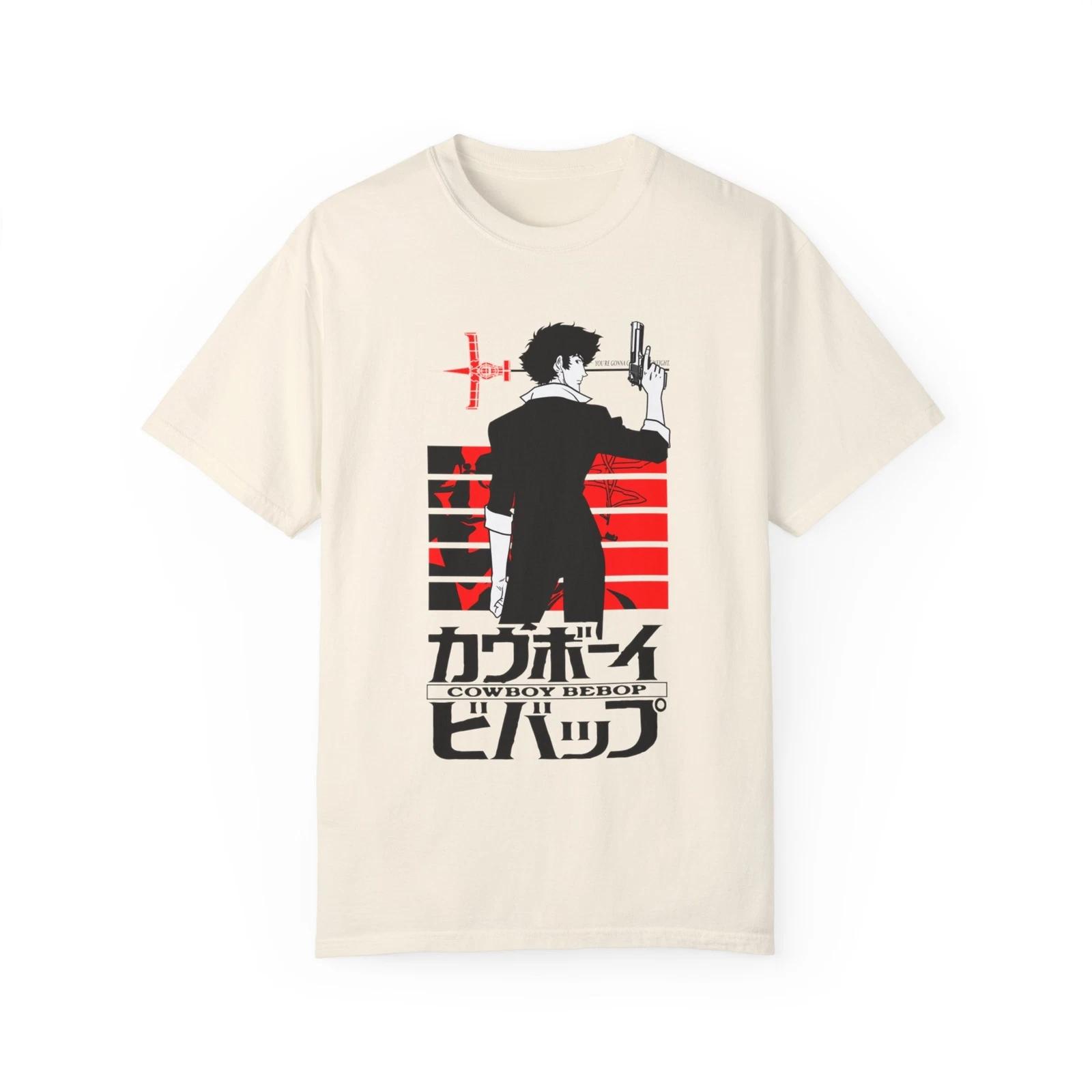 Cowboy Bebop T-Shirt, Anime Unisex Garment-Dyed T-shirt S