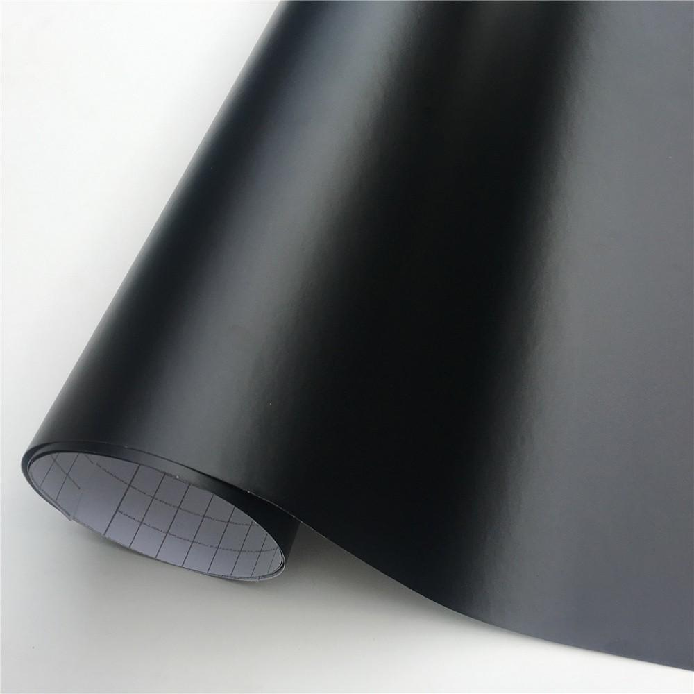 Matte Black Vinyl Film Car Wrap Foil Sticker Vehicle Wraps Console Computer Phone Cover Skin