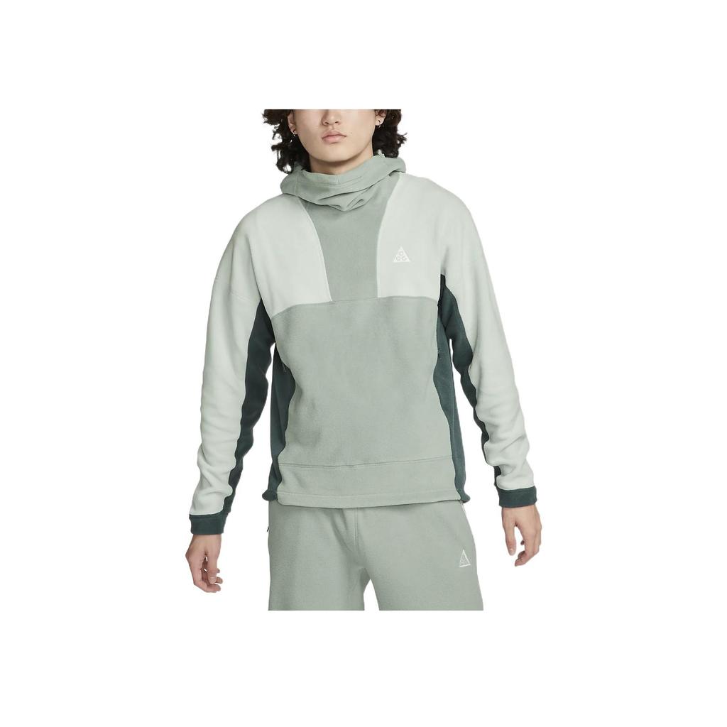 Nike ACG Wolf Tree Patchwork Logo Langarm Hoodie Herren Sweatshirt Mica-Grün DQ5780-330