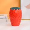 Strawberry Shaped Flower Vase Simple Modern Arrangement Pot Centerpiece for Shelf Bedroom Party Desktop Decoration
