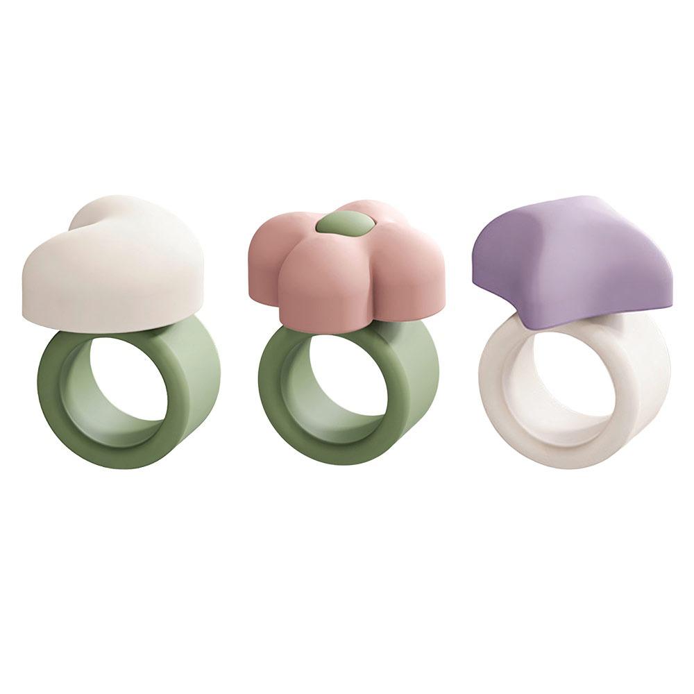 Anti-Shock Door Stopper Silicone Wall Protector Cute Door Handle Impact Pad  for Bedroom Decoration