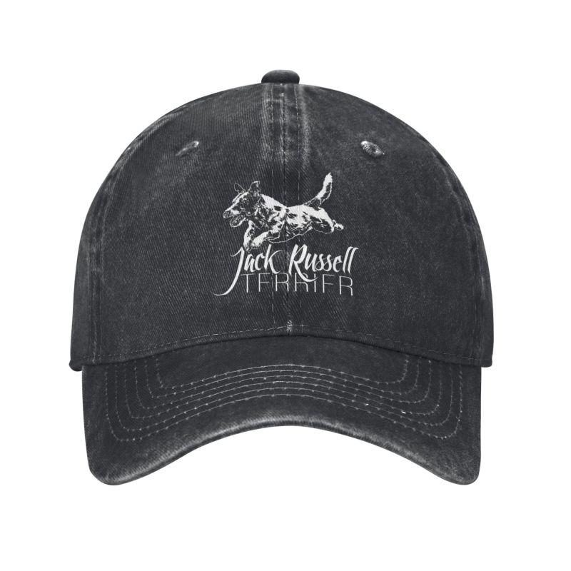 

Custom Punk Cotton Funny Jack Russell Terrier Baseball Cap for Unisex Women Breathable Dog Dad Hat Sun Protection Baseball Cap