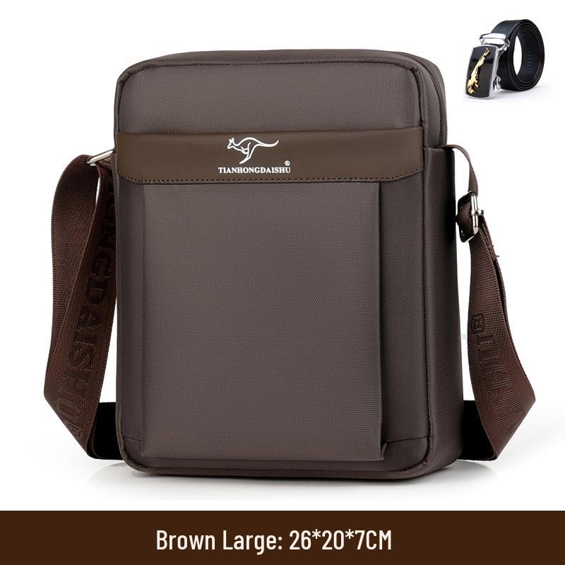 Men's Single Shoulder Crossbody Canvas Bag, New 2025 Oxford Commuting Backpack, Compact Personal Portable Bag