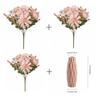 Silk Dahlia Rose and Daisy Artificial Flowers for Home Wedding Party Decor DIY Floral Arrangements in Decorative Gift Boxes