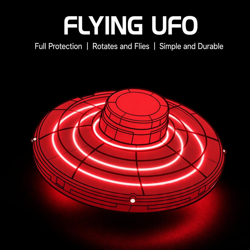 Magic Flying Helicopters Spinner Fingertip Flight Gyro Hover Ball Drone Aircraft, LED Light Up Toy Outdoor Fun for Adults Teens